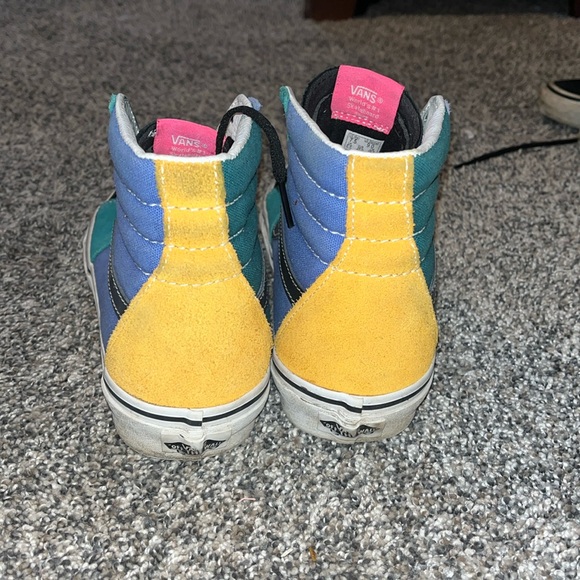 Multicolored high top vans, women’s 9 men’s 7.5 - Picture 2 of 5